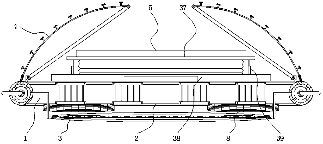 Large-range multi-angle feeding device for feeding zooplankton