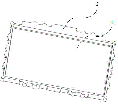 Liquid crystal display panel packing box and waterproof structure thereof