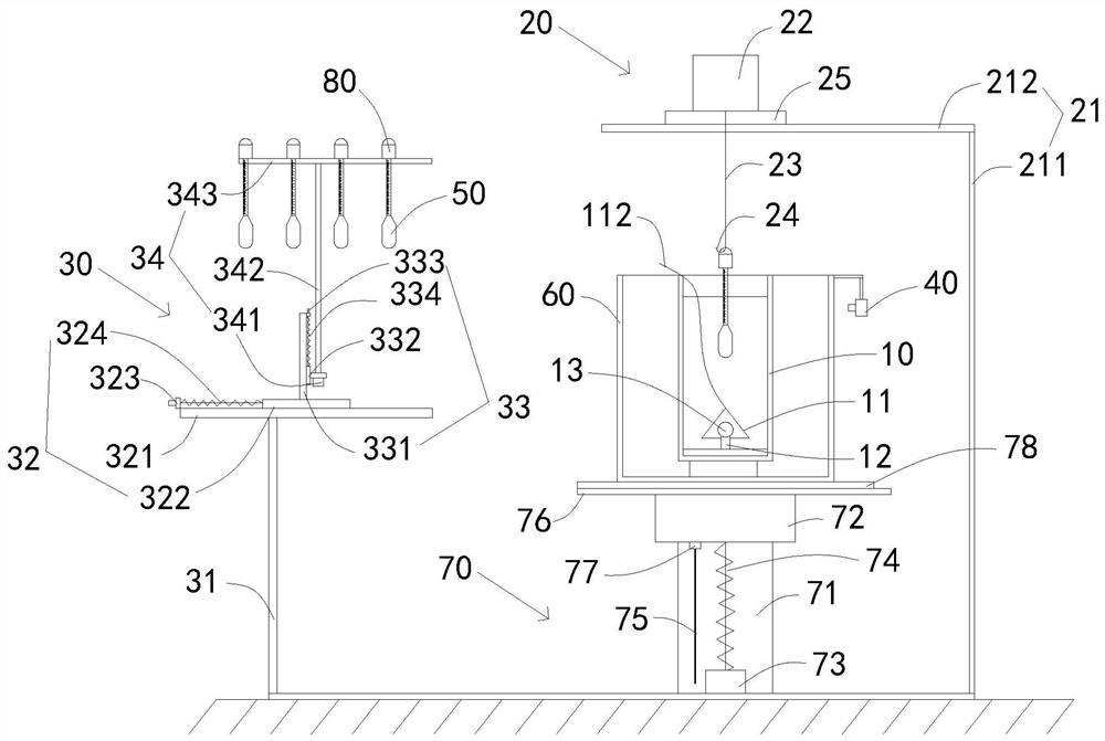 Automatic calibrating device for glass floating meter