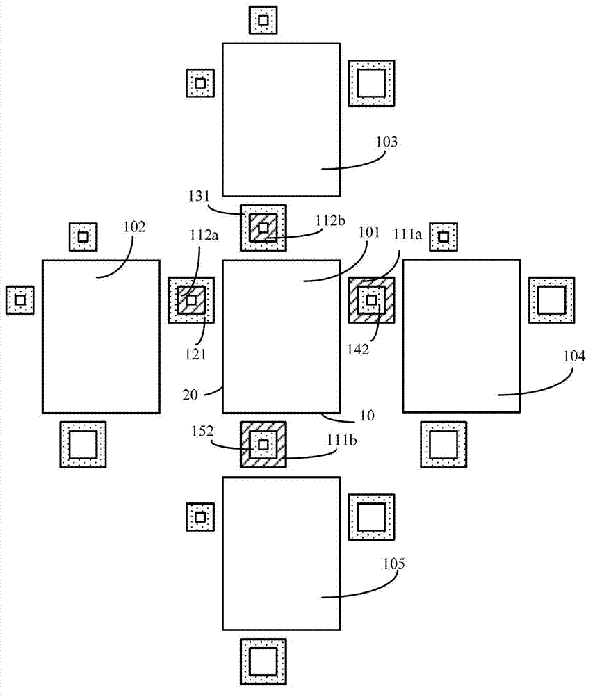 Photoetching layout, photoresist graph and method for measuring exposure error of photoresist graph