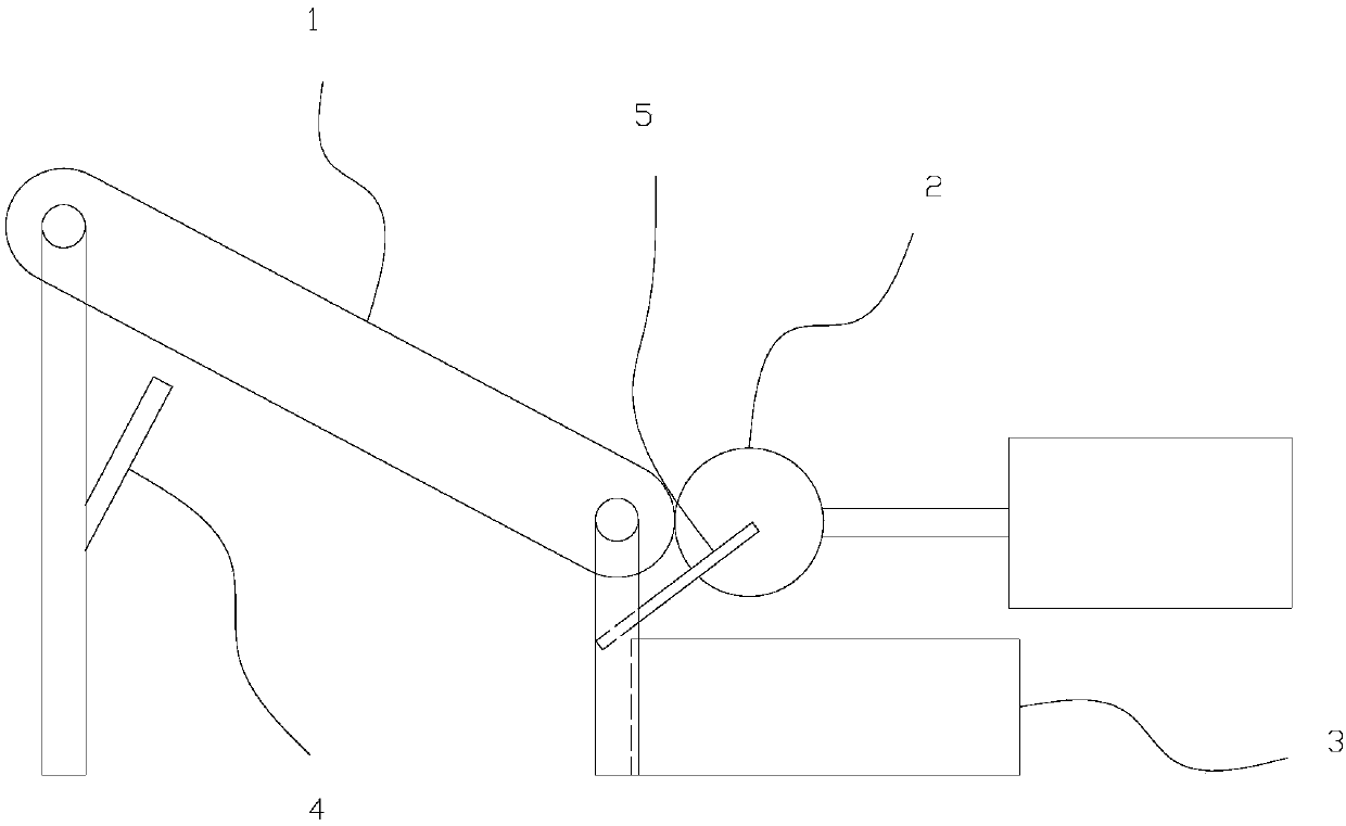 Recycling device for oil in oil absorption felt