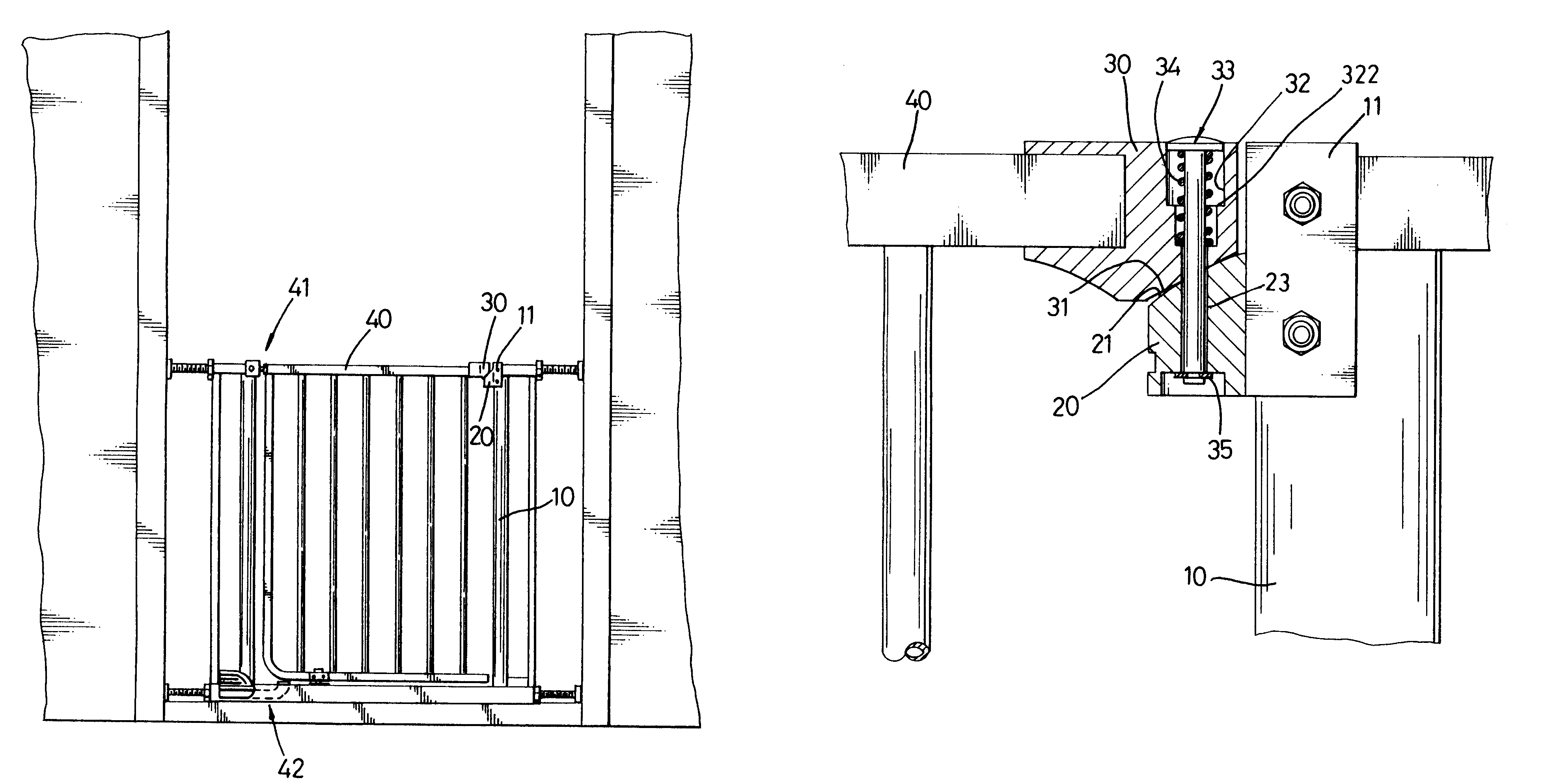 Self-closing safety gate hinge