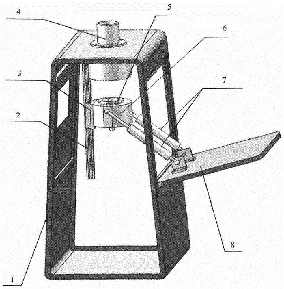 Filter membrane clamp clamping device of air particle sampler