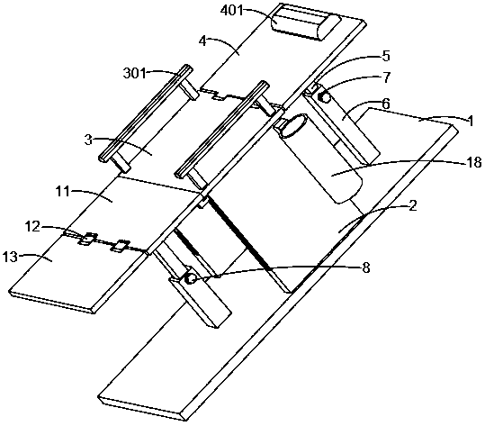 Auxiliary examination frame for digestive department