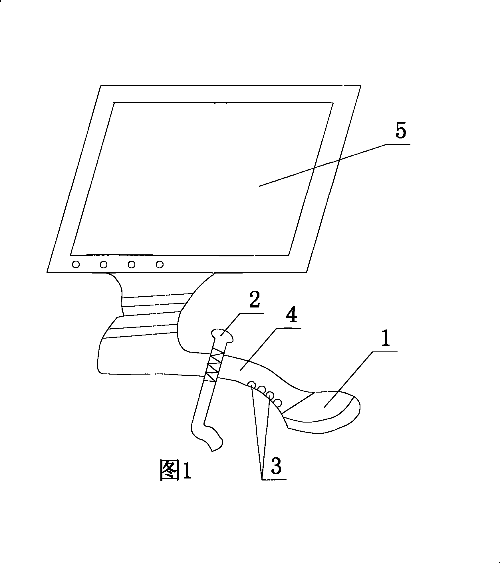 Anaesthesia monitoring device in ultrasonic guide operation