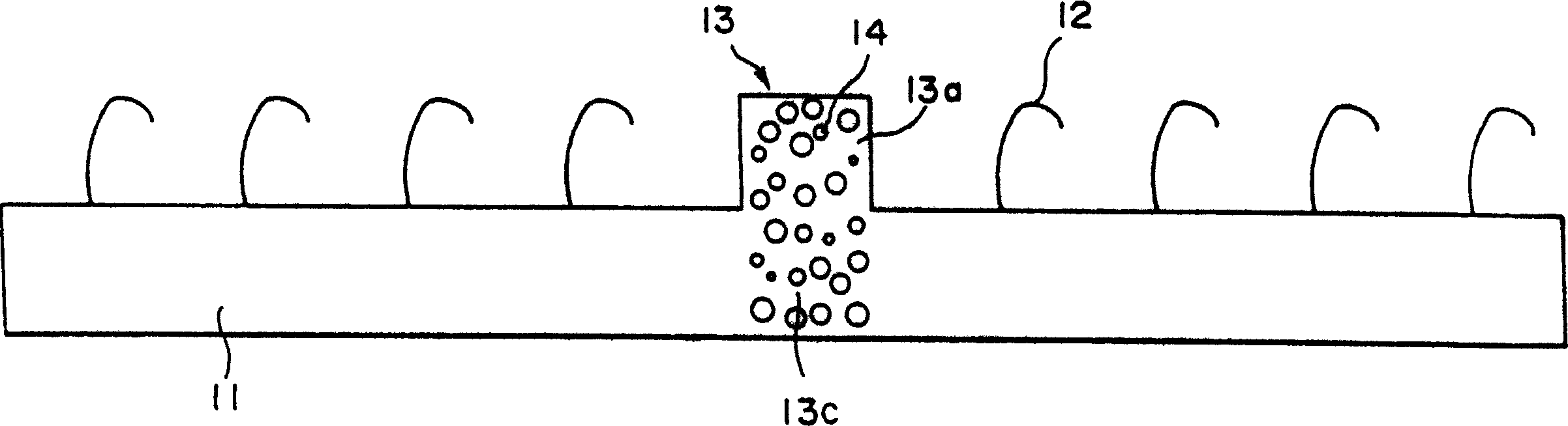 Fastener strip with magnetic body, and method and device for manufacturing the fastener strip