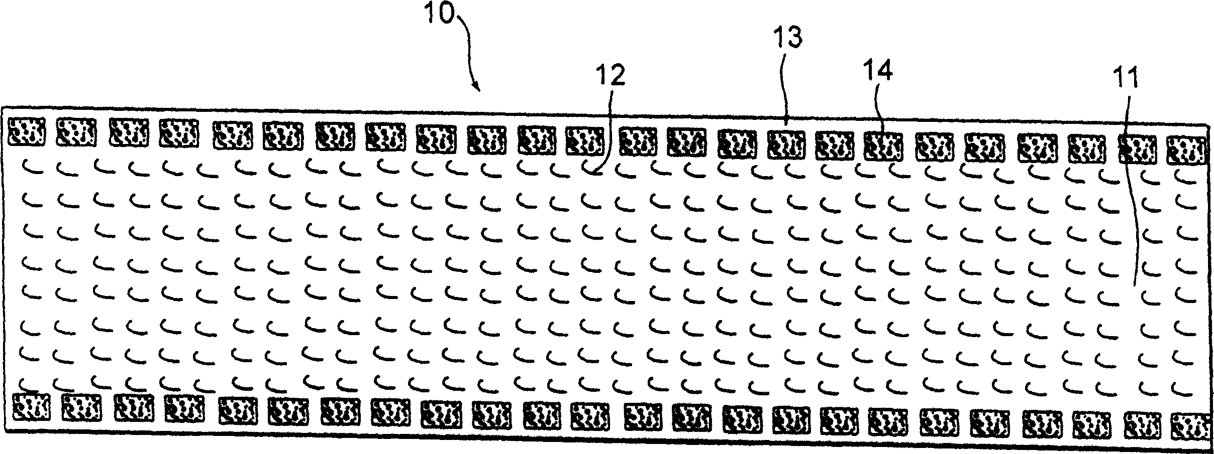 Fastener strip with magnetic body, and method and device for manufacturing the fastener strip