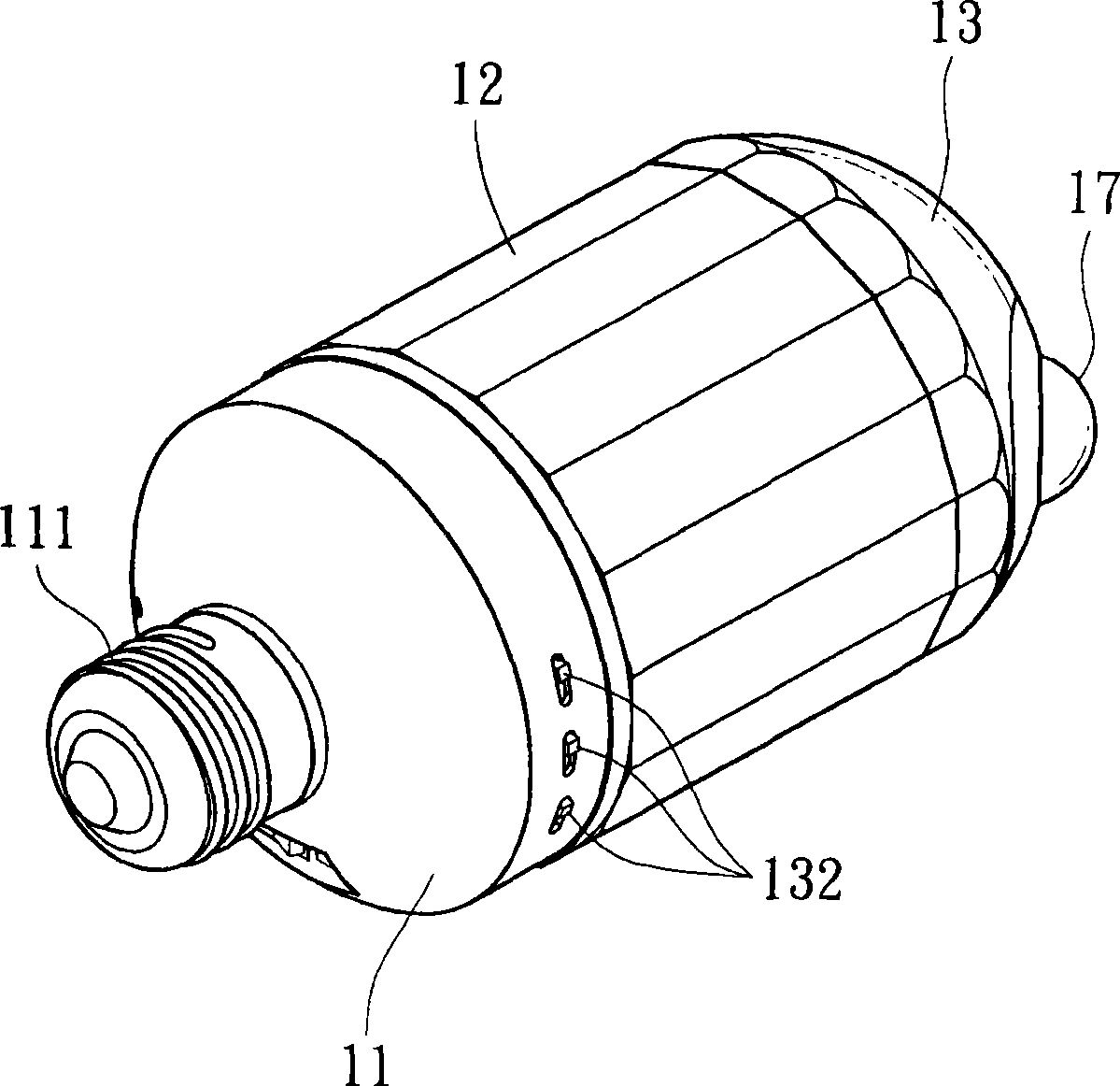 Multifunction detecting LED illuminating device