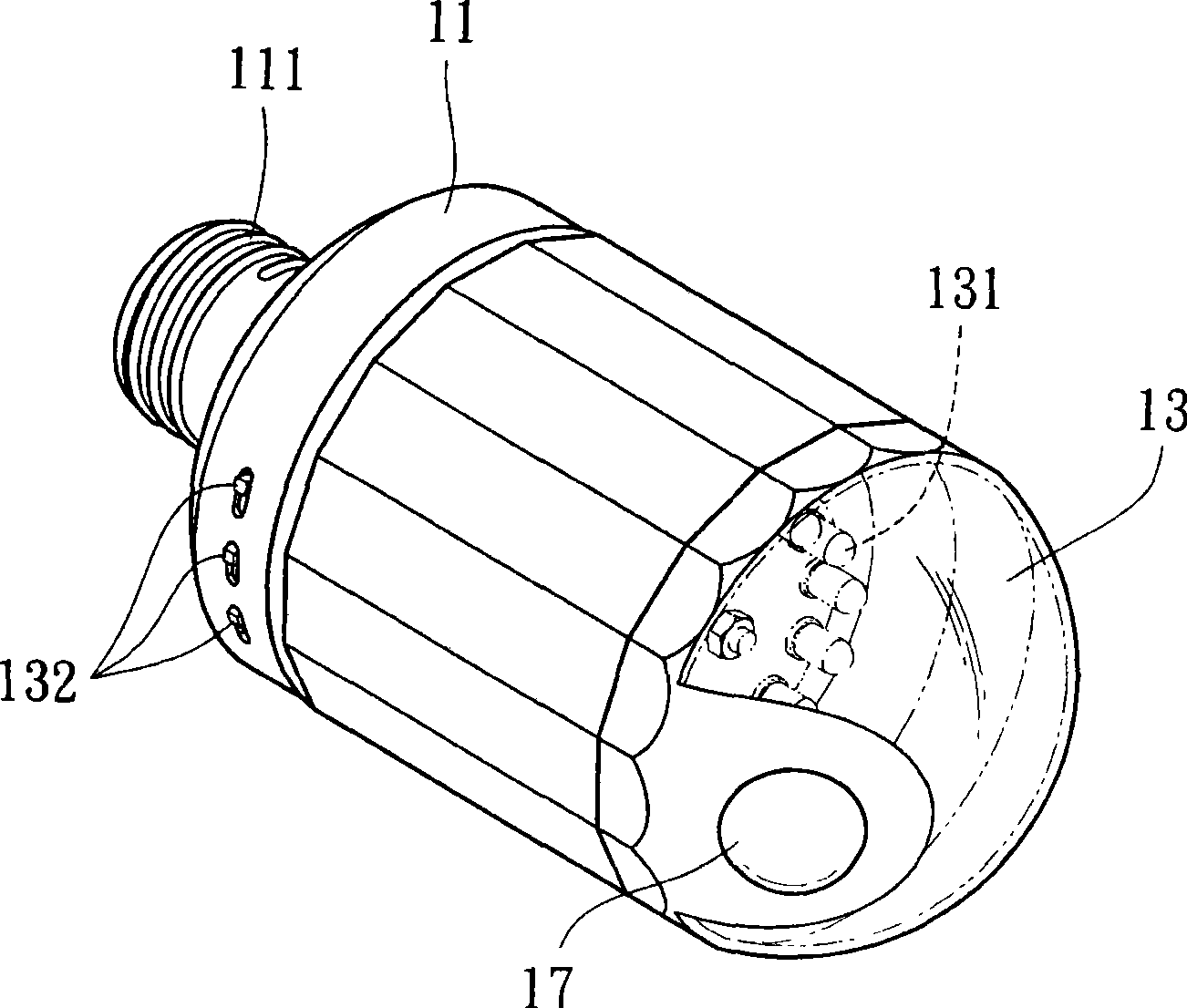 Multifunction detecting LED illuminating device