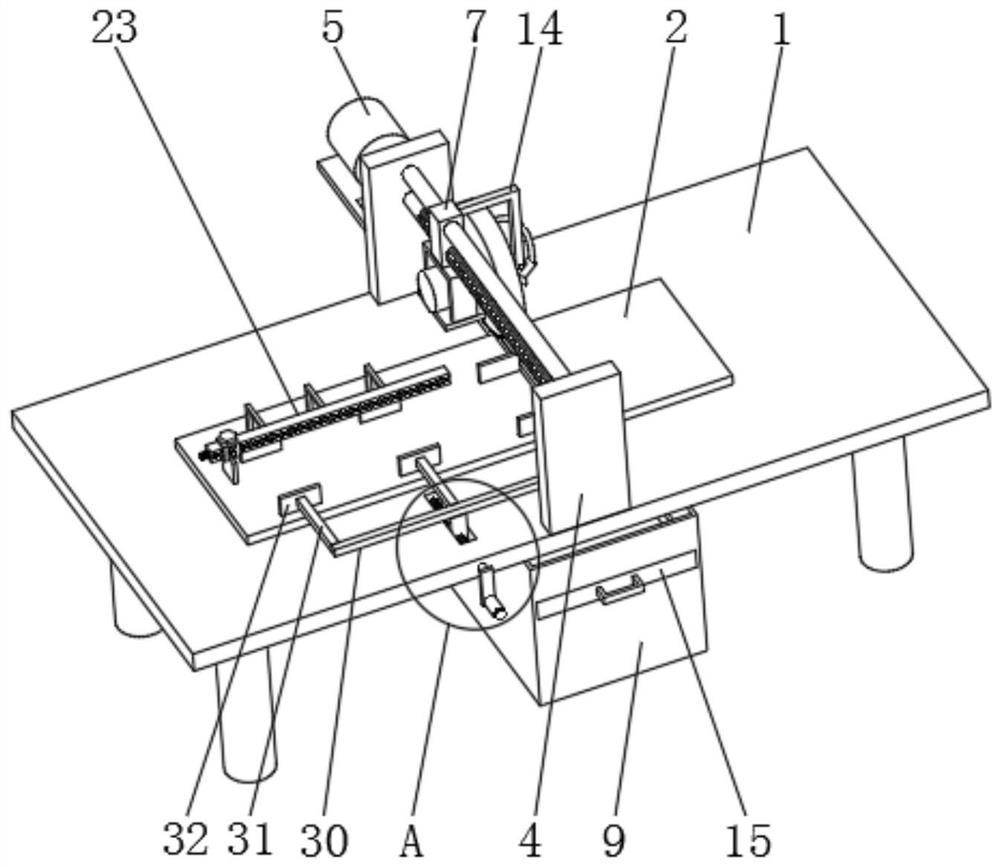 Cable tray pre-cutting device for ocean engineering