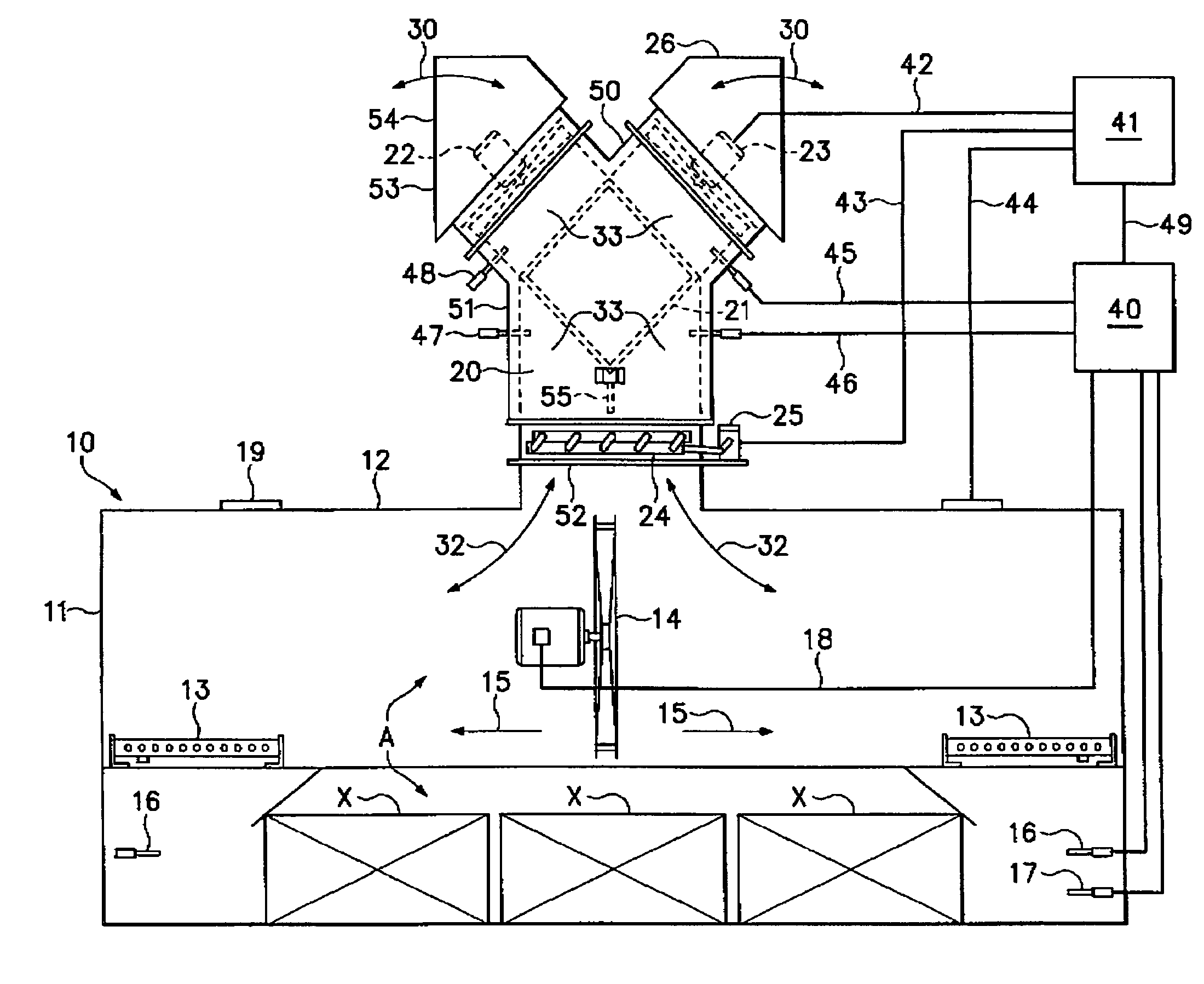 Systems for drying moisture-containing work pieces and methods for drying same