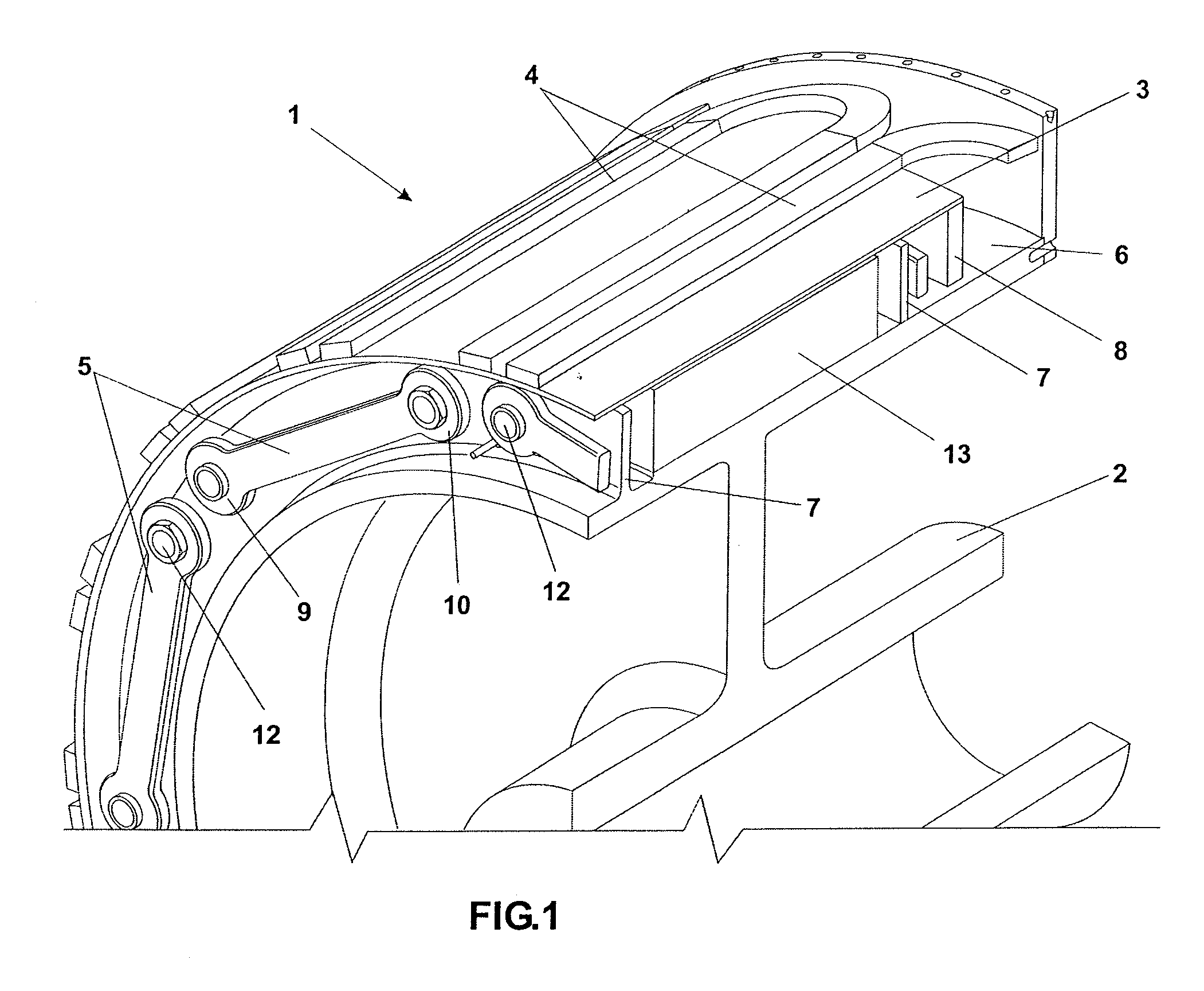 Rotor or a stator for a superconducting electrical machine