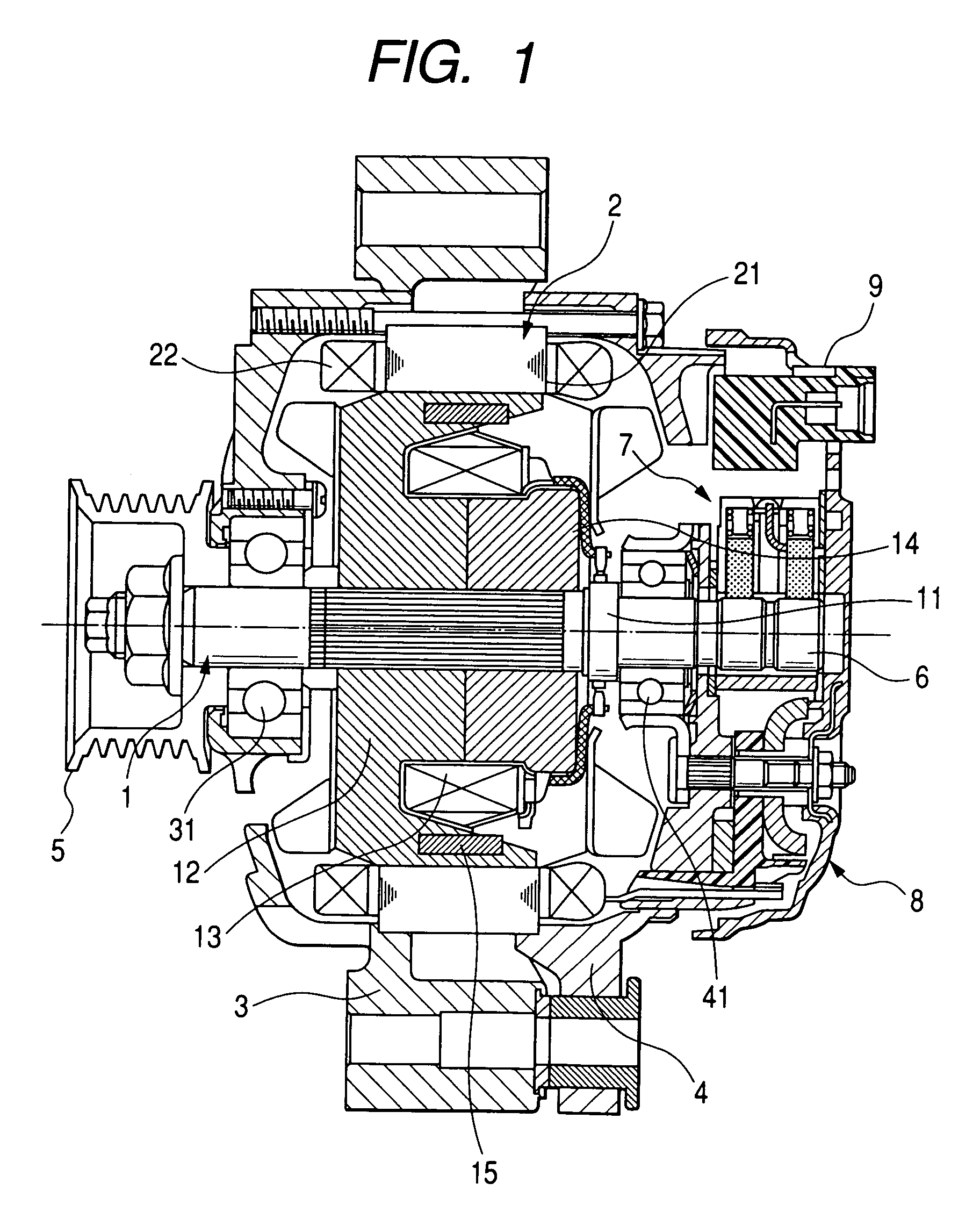 Magnet protection mechanism for magnet body in rotor and magnet protection method