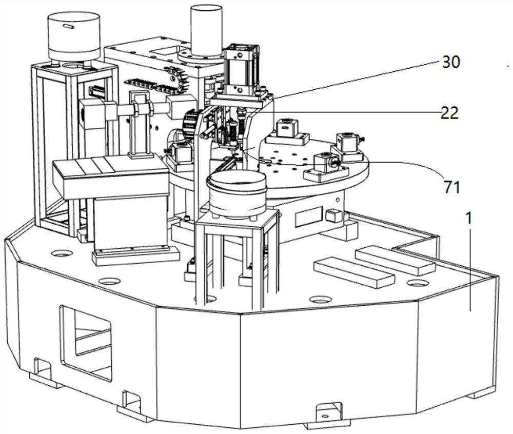 A starter planetary shaft automatic press-fitting device