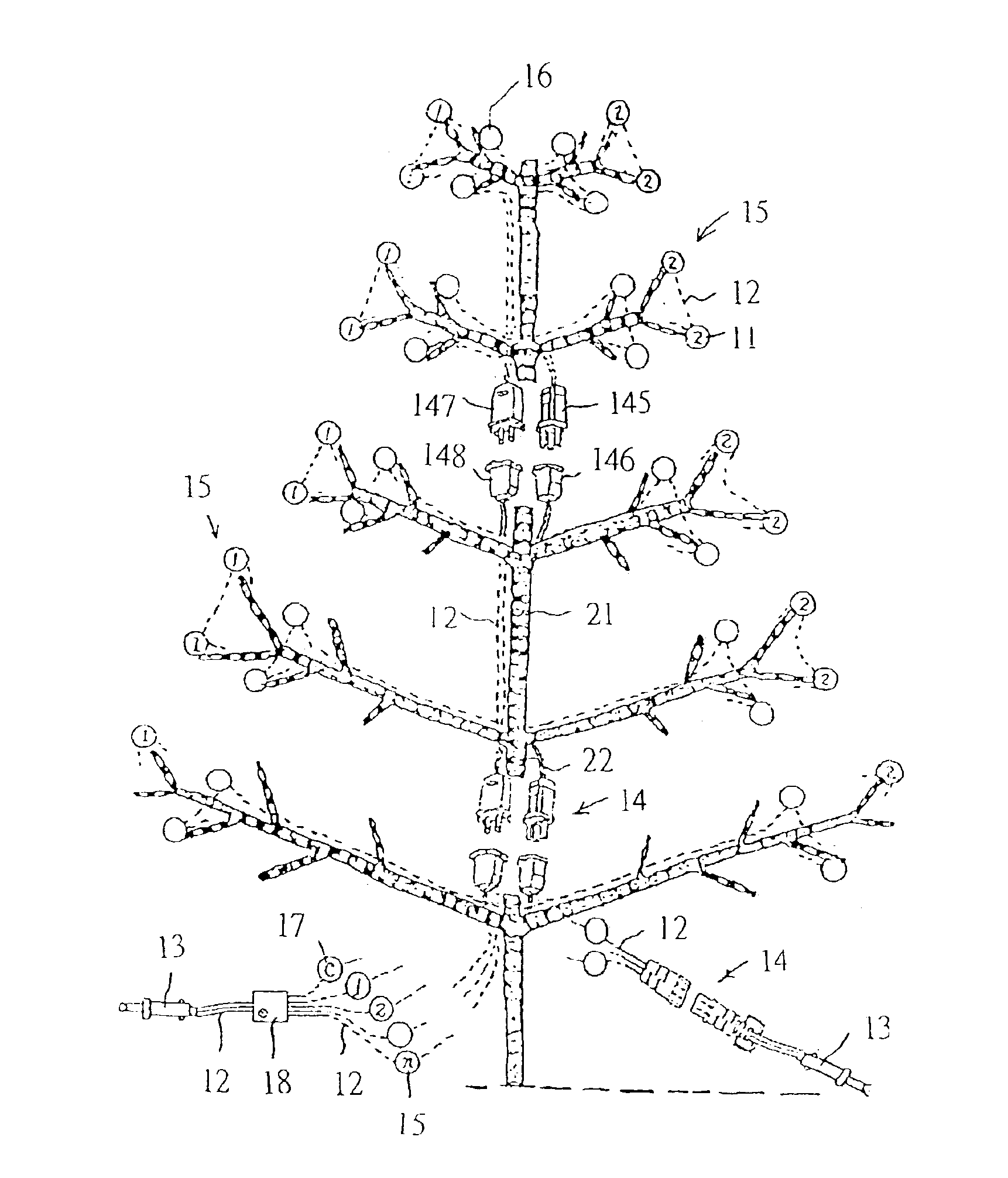 Combinative decorative light equipment