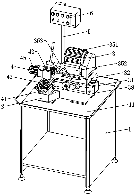 Inner circle grinder with improved structure