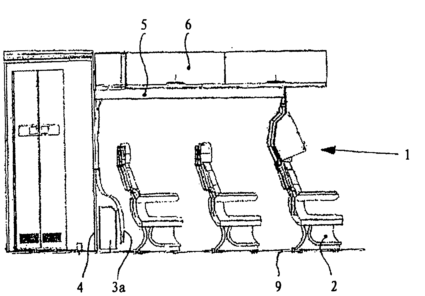 Screen for a passenger cabin