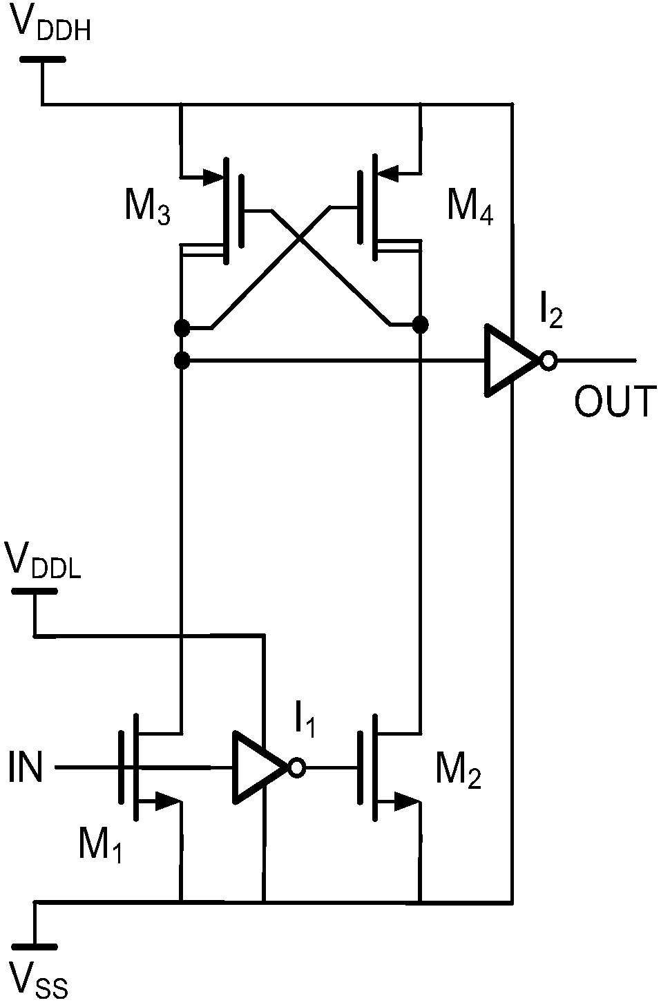 Gate drive circuit without static power consumption