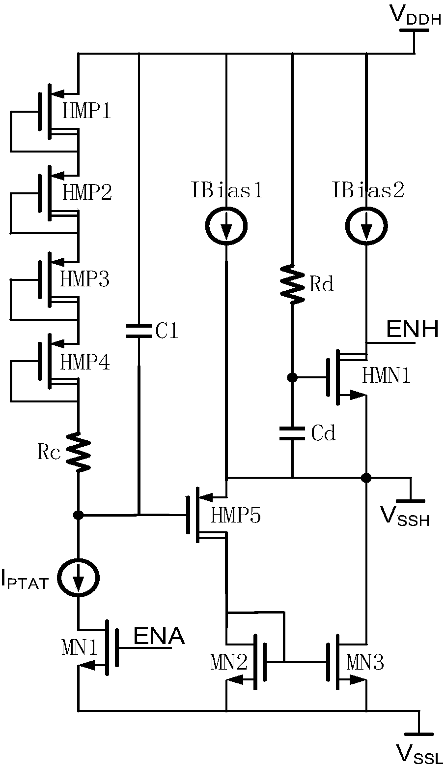 Gate drive circuit without static power consumption