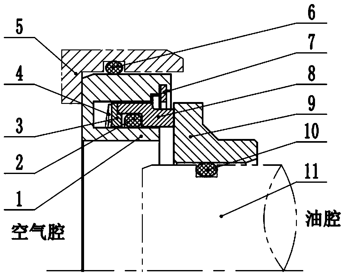 Constant-elasticity film-coating involute spiral groove long-life sealing device