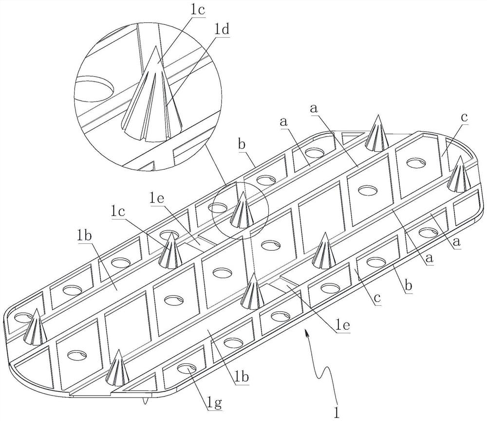 Three-dimensional drainage connecting buckle