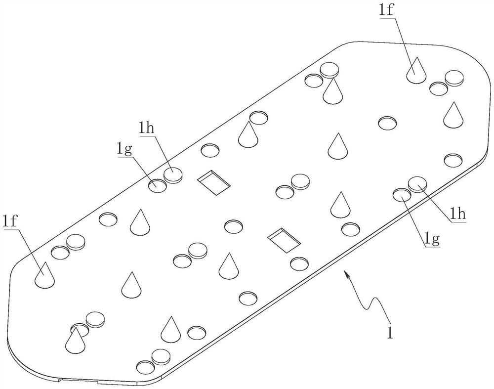 Three-dimensional drainage connecting buckle