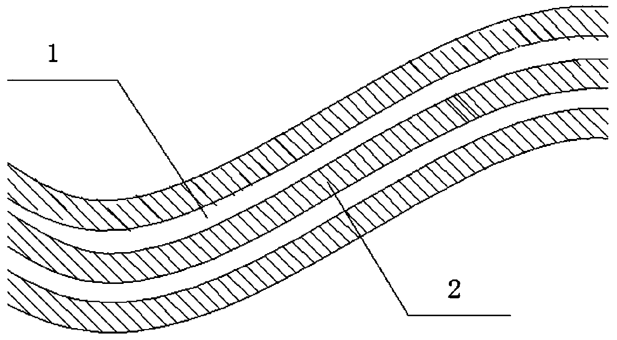 3D silica gel membrane with fabric layer and preparation method and application thereof