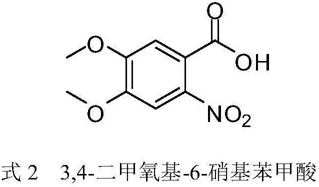 Synthesis method of 3,4-dimethoxy-6-nitrobenzoic acid