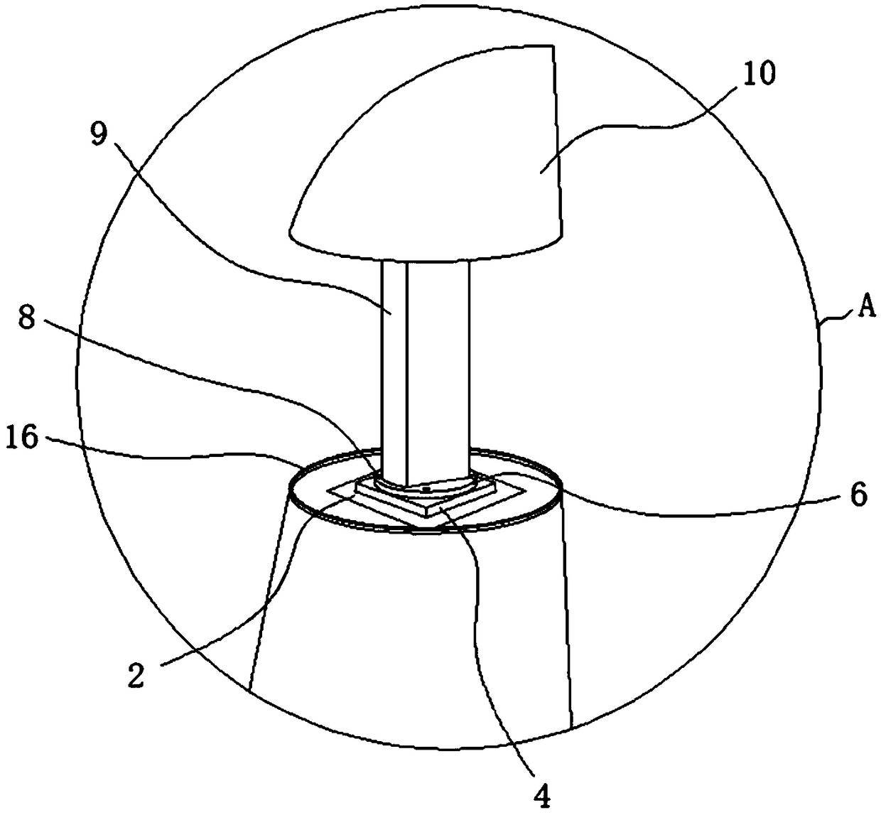 Spoiler structure for wind power generation