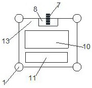 Iron wall surface rust removal device