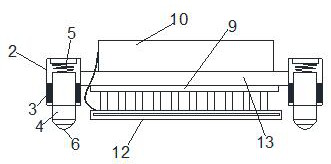 Iron wall surface rust removal device