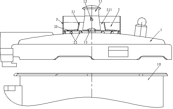 Pressure cooker with splashing preventing and oily water collecting functions