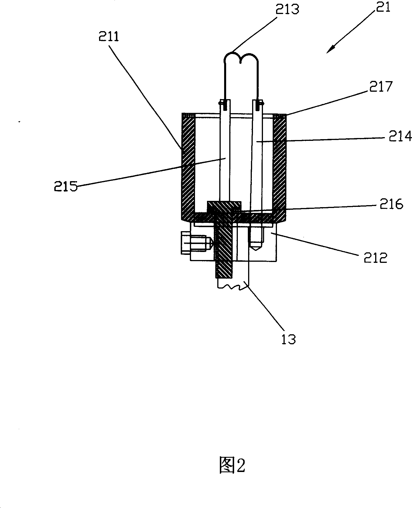 Vacuum inner film coating machine and using method thereof