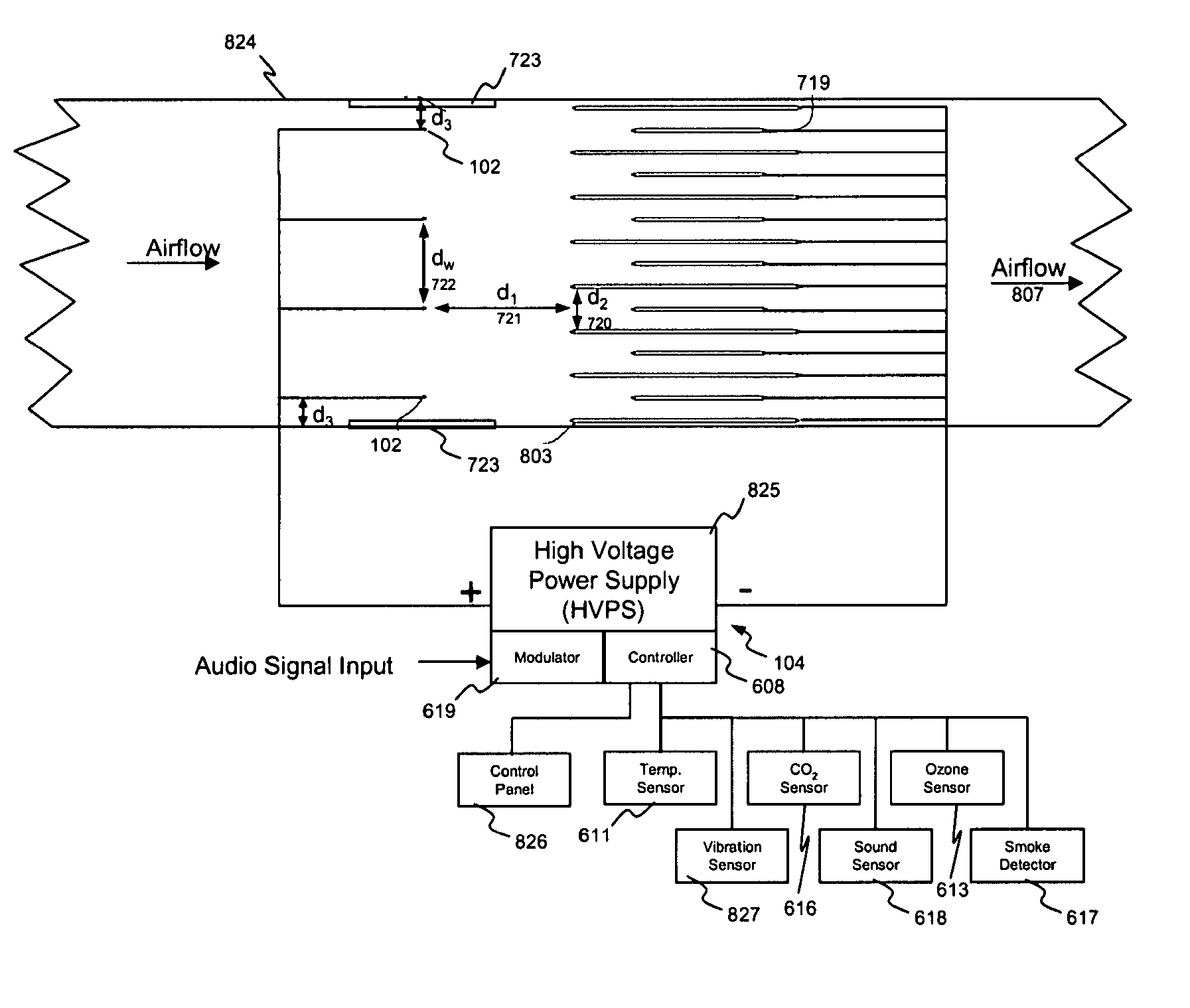 Space heater with electrostatically assisted heat transfer and method of assisting heat transfer in heating devices