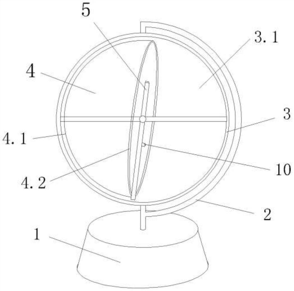 A lunar globe simulating the lunar libration and lunar phase changes