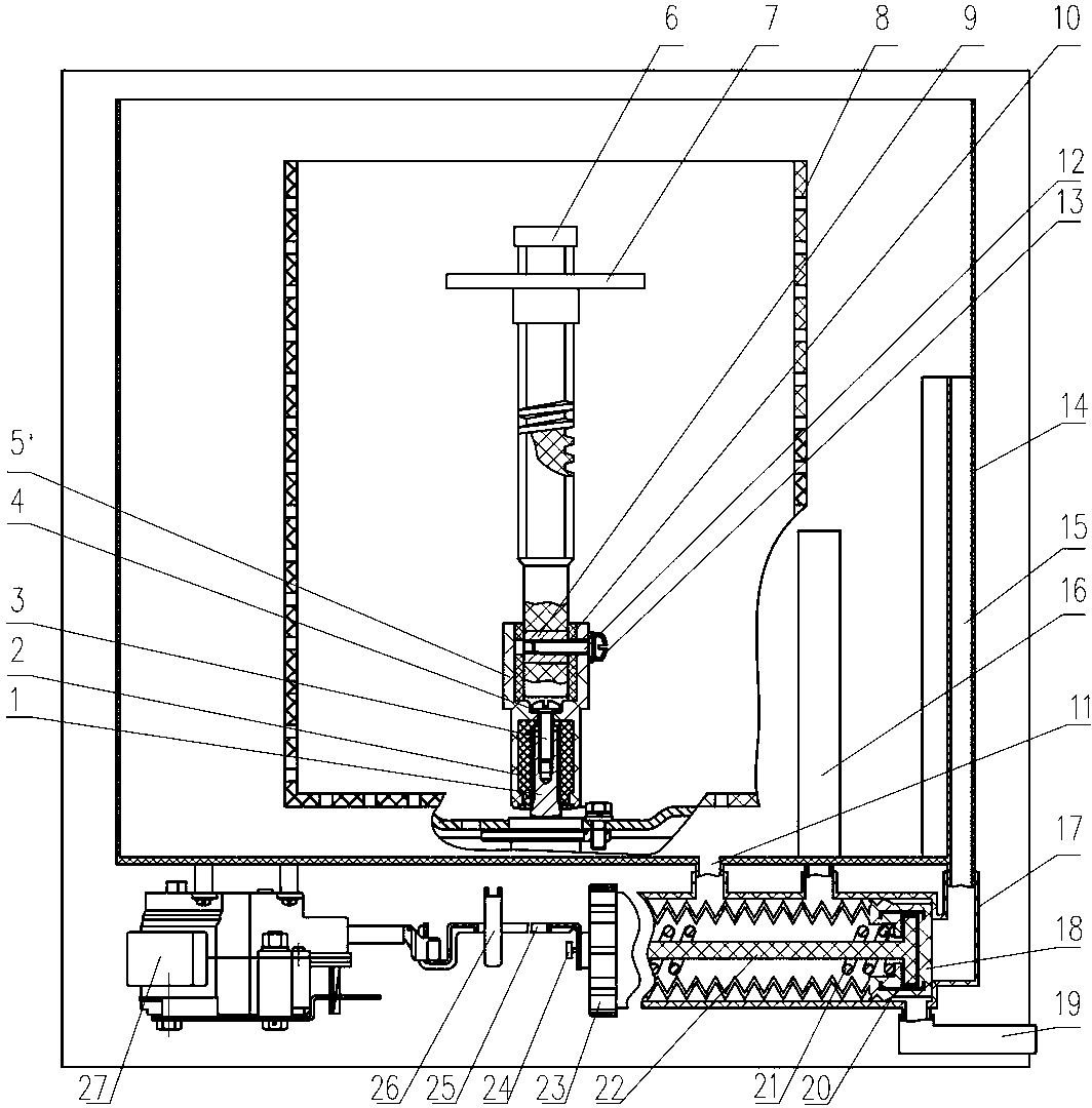 Full-automatic washing machine for removing fluff and suspended matters and washing method thereof