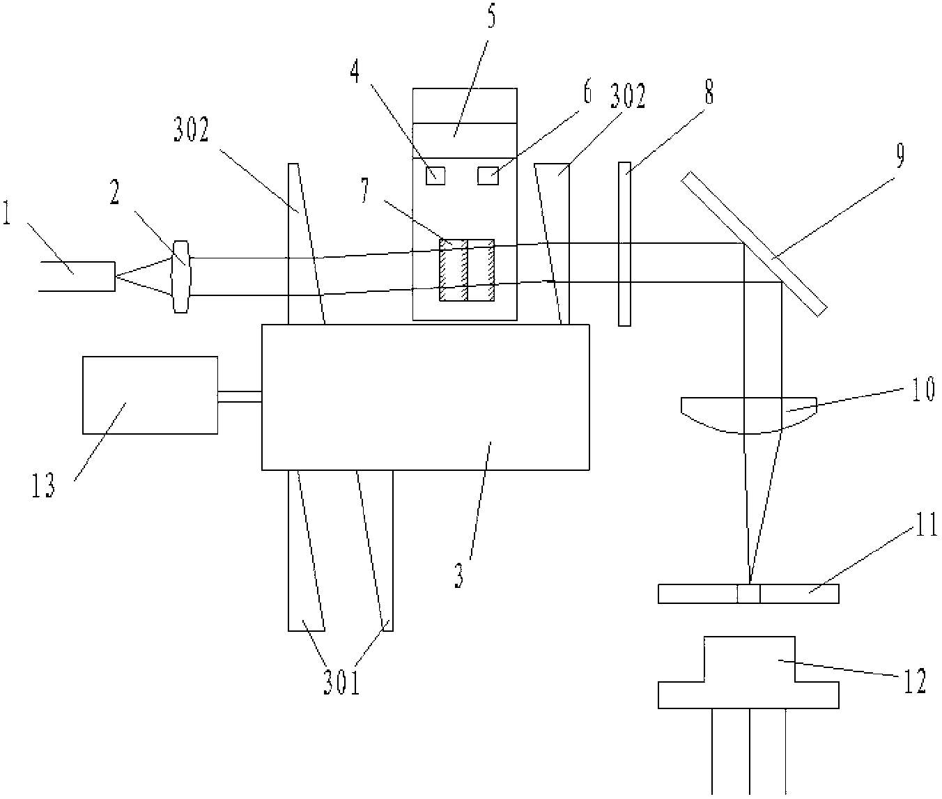 Miniature spectrometer with adjustable resolution ratio