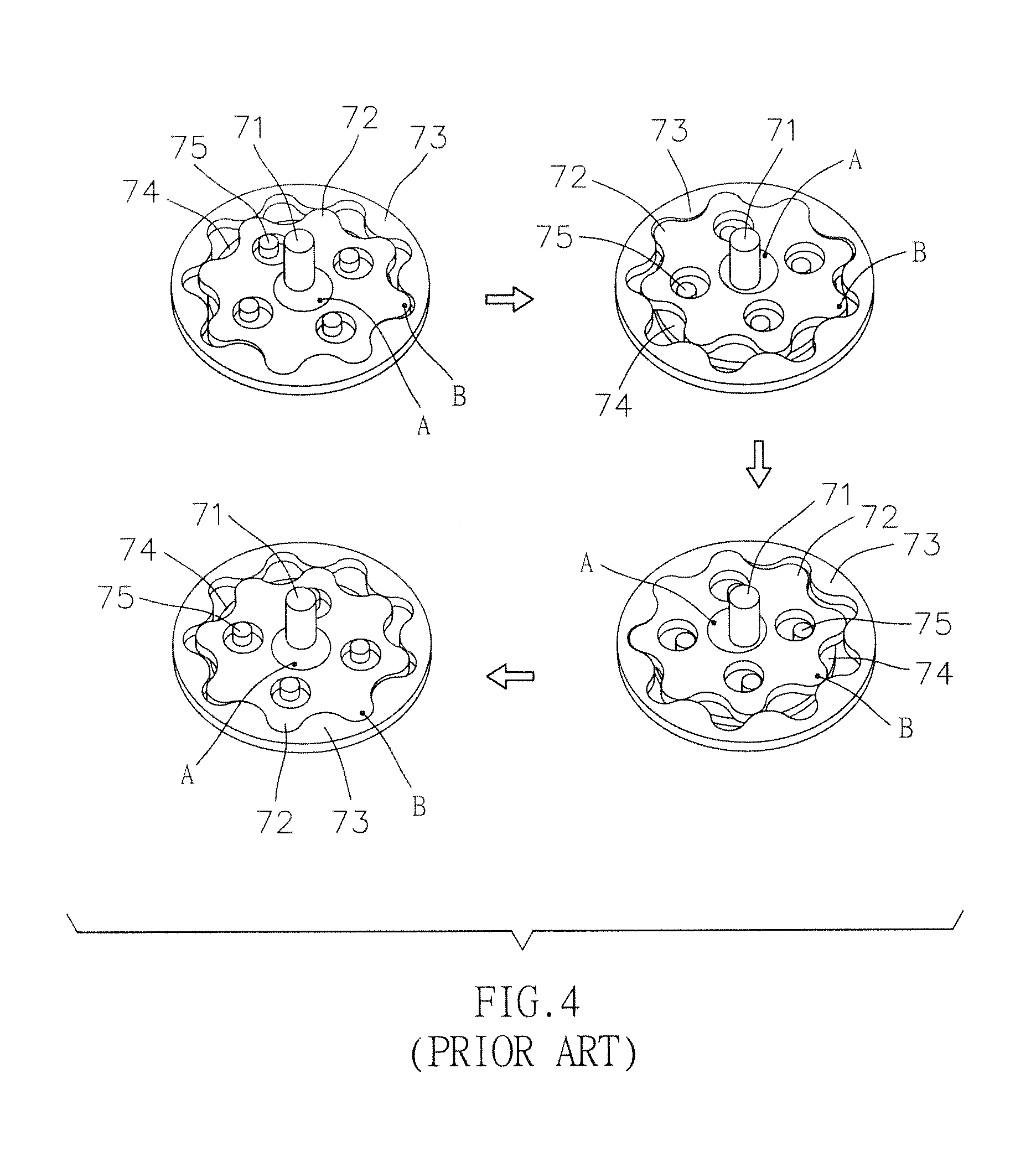 Energy converting device having an eccentric rotor