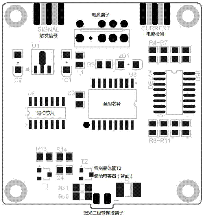 Pulse drive circuit of semiconductor laser based on avalanche transistor