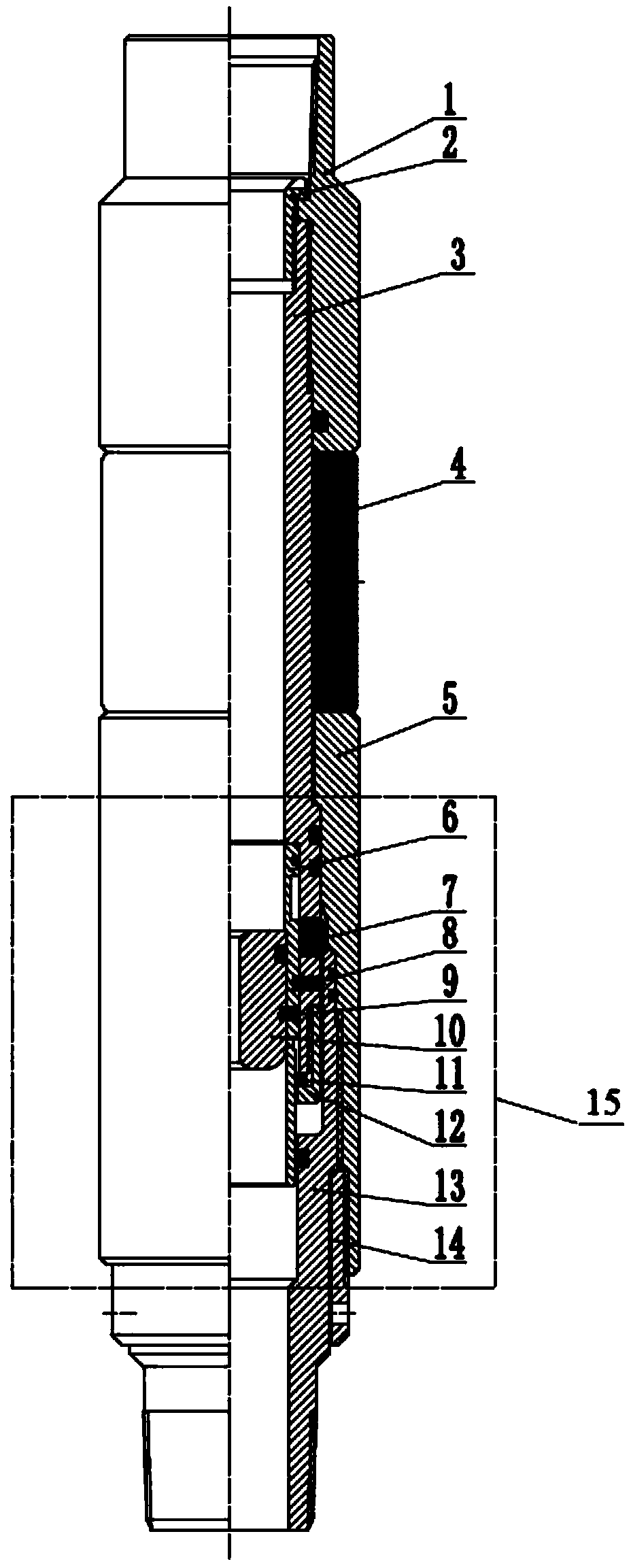 A double-sliding sleeve setting and locking mechanism based on a compression packer