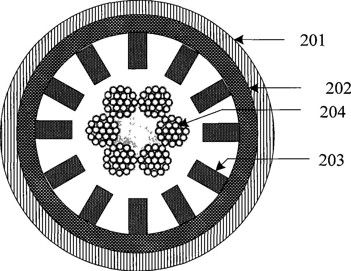 Steel wire rope damage detection apparatus and method based on electromagnetic chromatography imaging technique