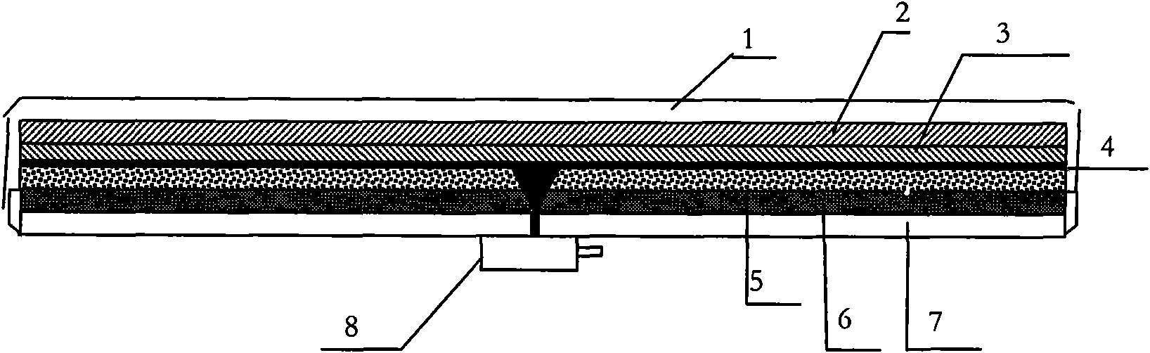 Surface-wave antenna prepared from composite materials of polystyrene foam plate and methyl methacrylate plate or polyethylene plate