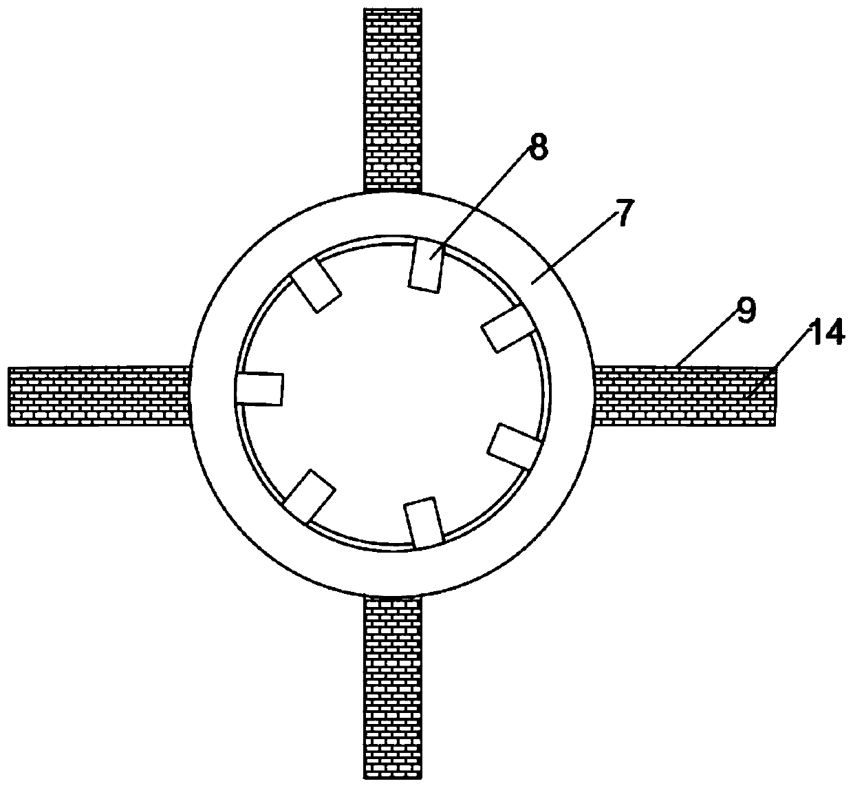 A cutter automatic adjustment device for ceramic raw material granulator