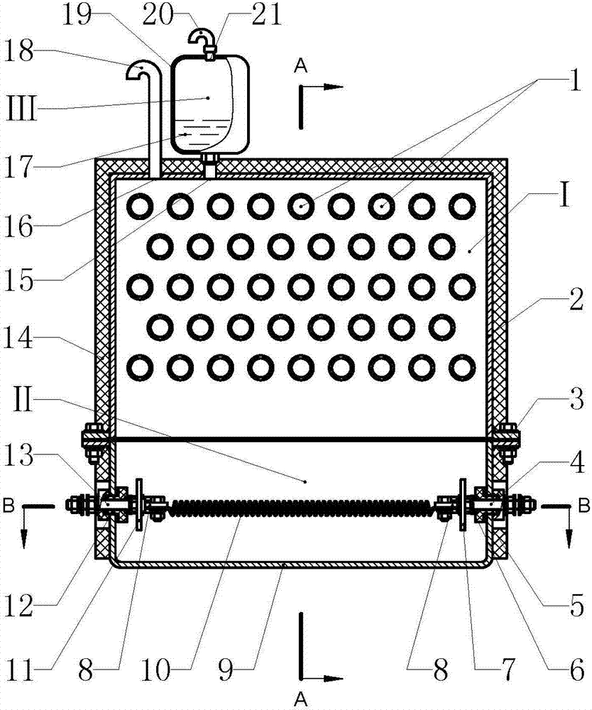 Heat transfer type resistance box