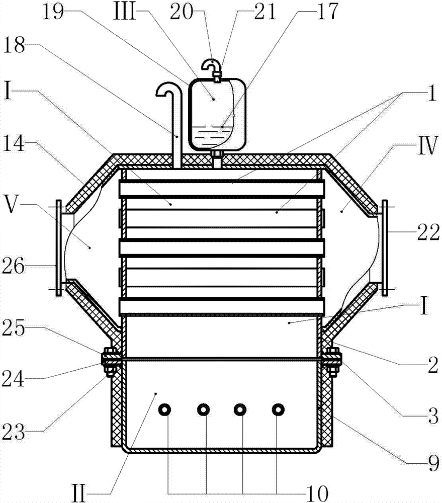 Heat transfer type resistance box