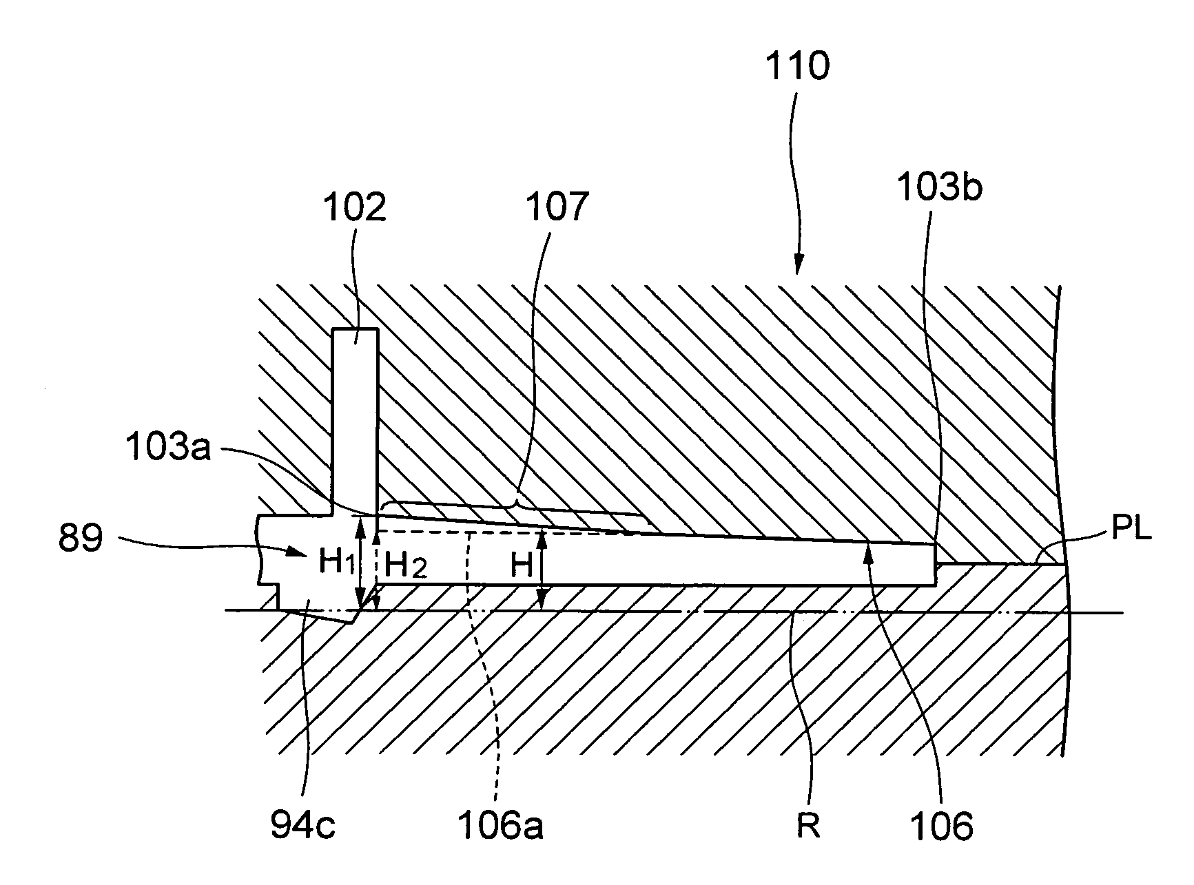 Molding mold, molding method and tape cartridge