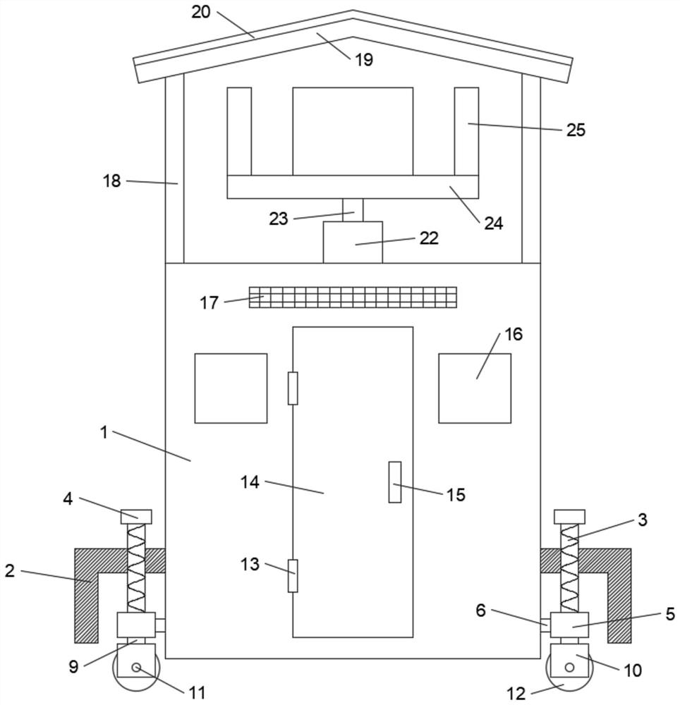 Intelligent sentry box with moving function