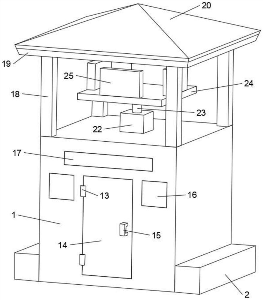 Intelligent sentry box with moving function