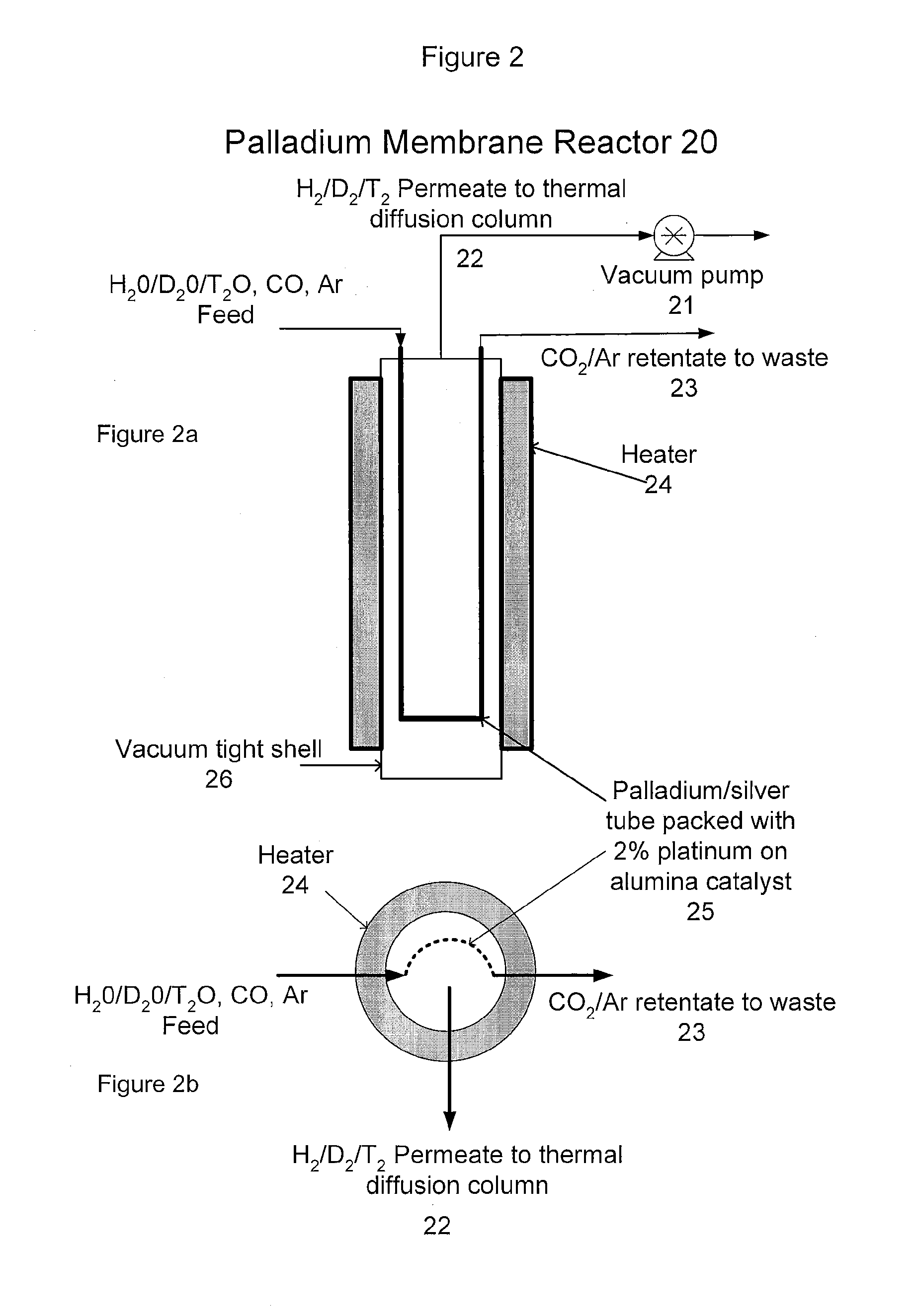 Process for tritium removal from light water