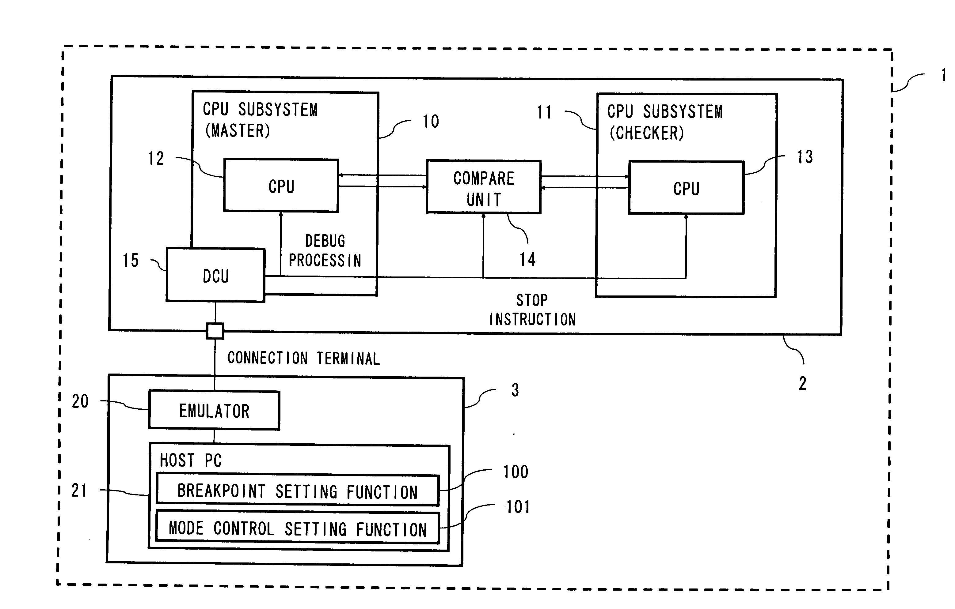 Debugging system, debugging method, debugging control method, and debugging control program